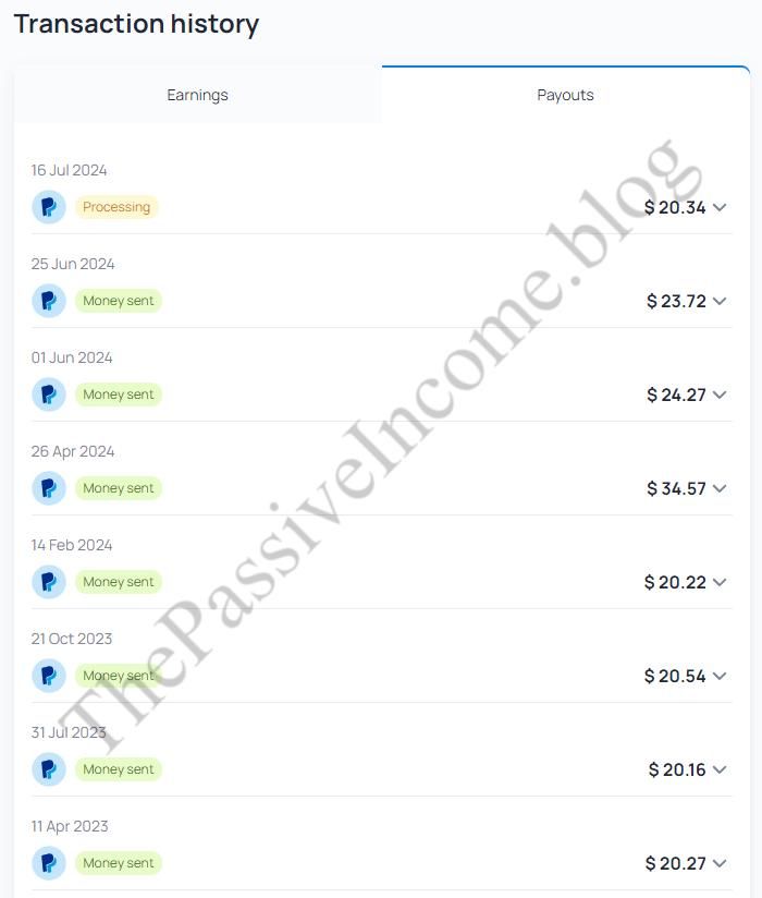 Honeygain payouts